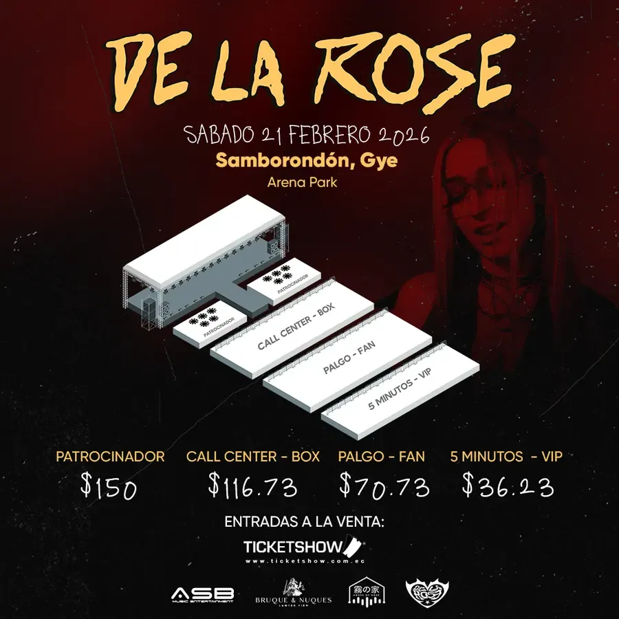 Afiche de De La Rose en Guayaquil
