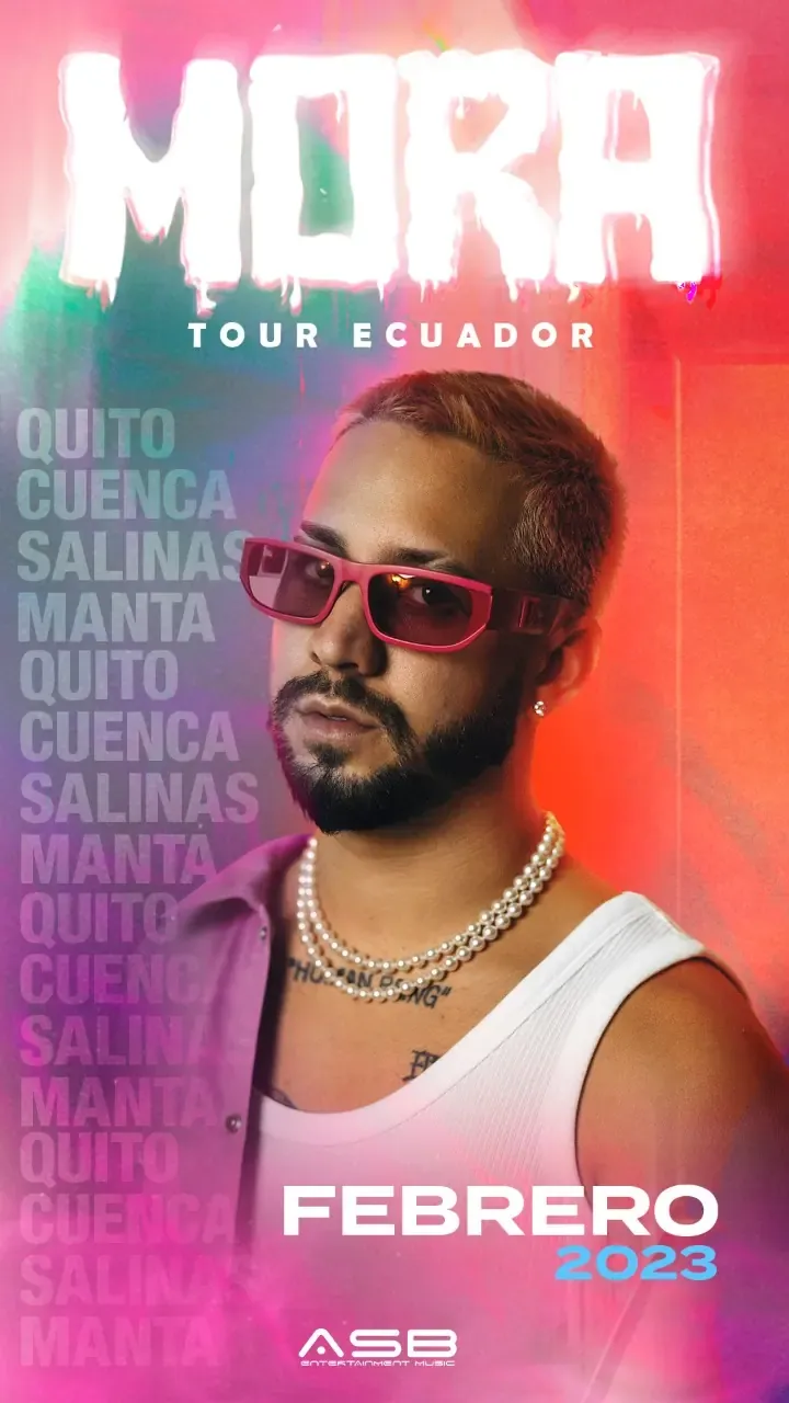 Afiche de Mora: Paraíso Tour Ecuador