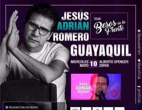 Afiche de Jesús Adrián Romero: Besos en la frente