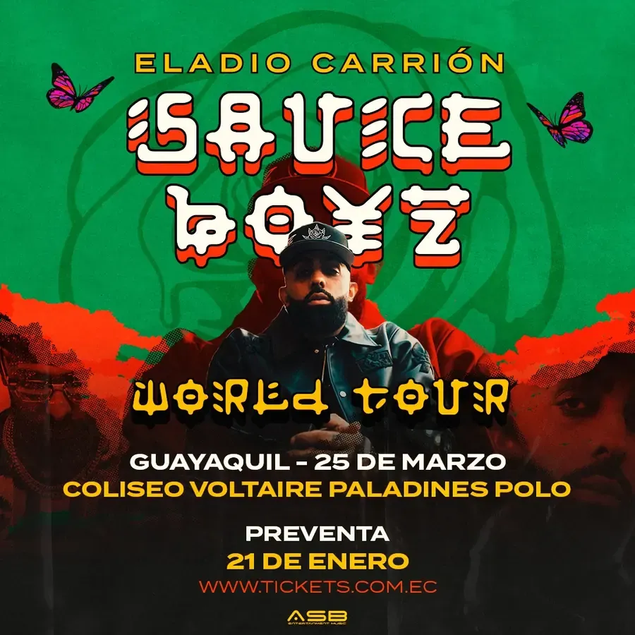 Afiche de Eladio Carrión: Sauce Boyz World Tour