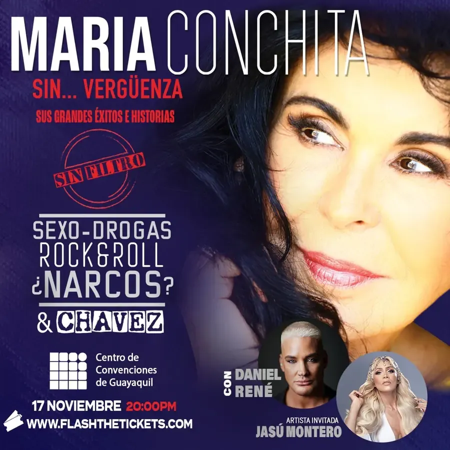 Afiche de María Conchita Alonso: Sin vergüenza