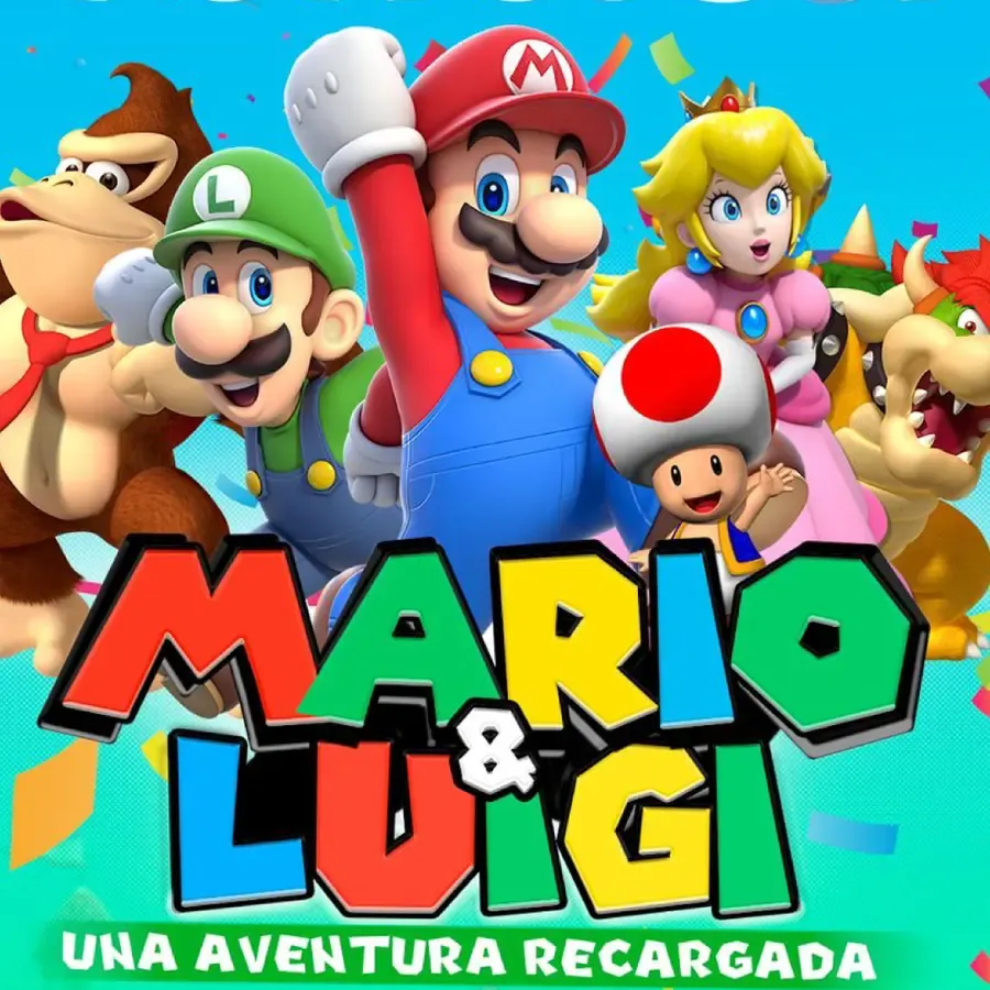 Afiche de Mario & Luigi: una aventura recargada