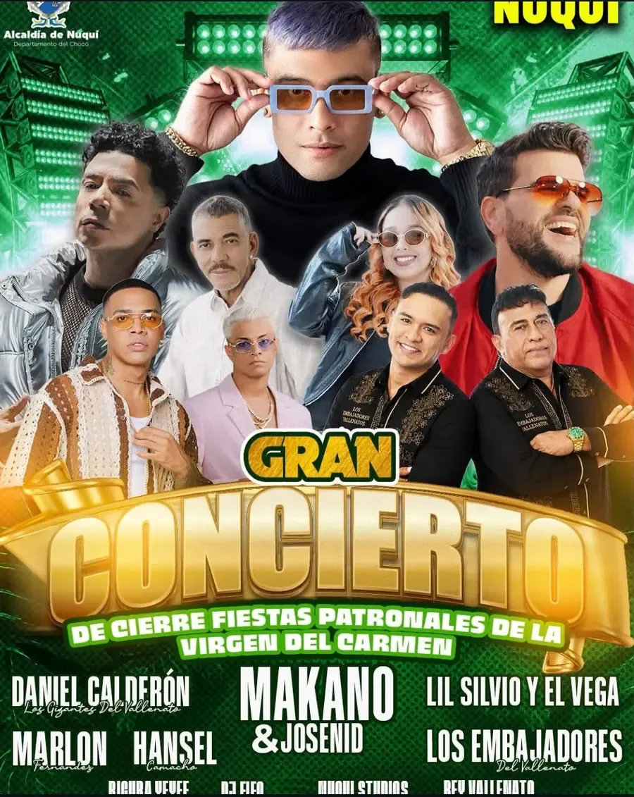 Afiche de Gran Concierto Nuquí