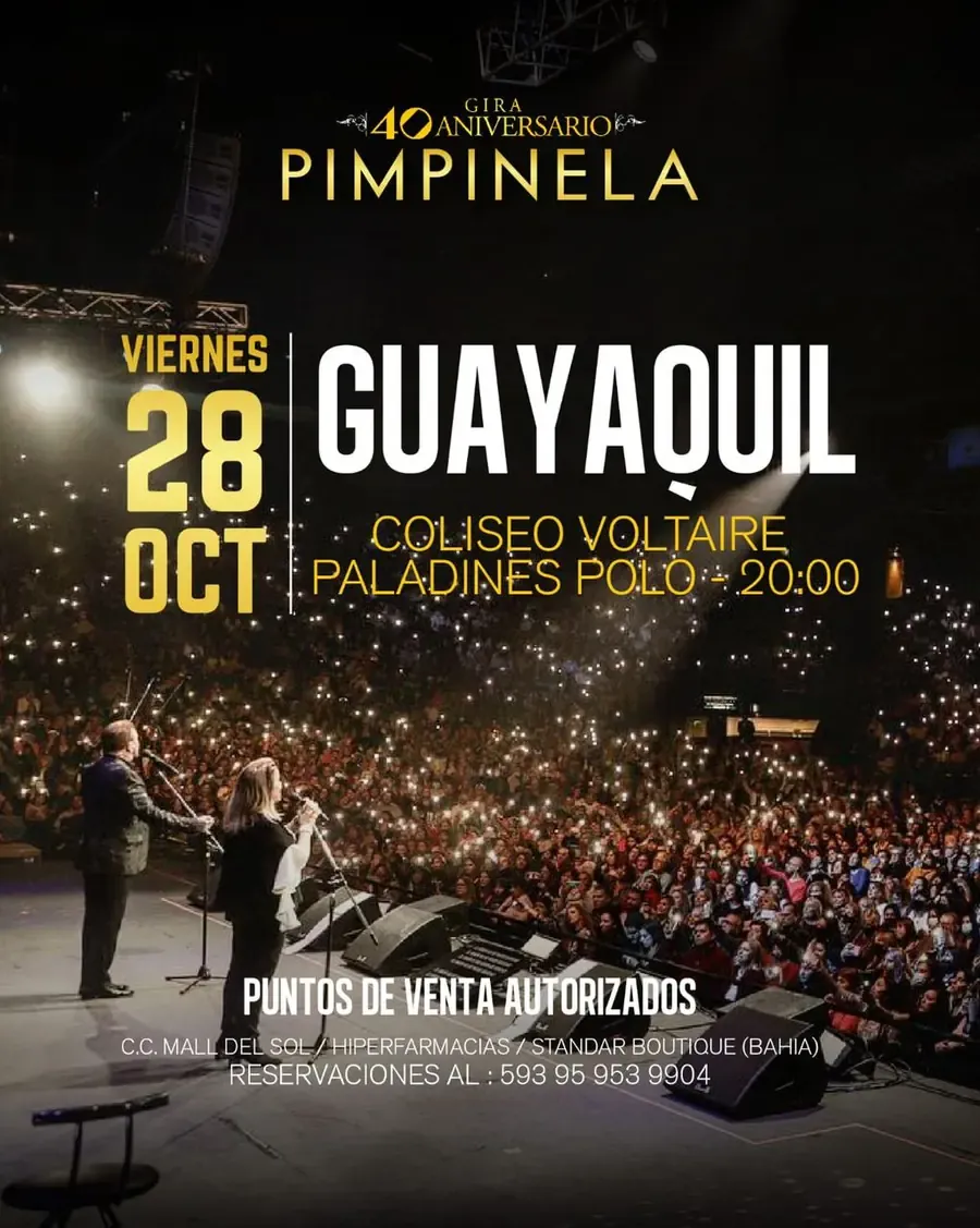 Afiche de Pimpinela 40 Aniversario